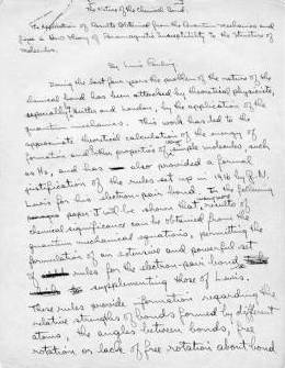 Linus Pauling Notes