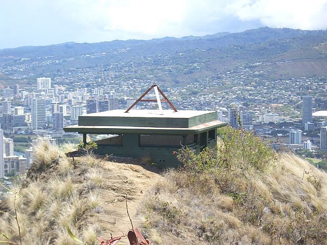 Pill Box Bunker atop Diamond Hawaii