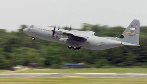 C-130J Hercules cargo aircraft