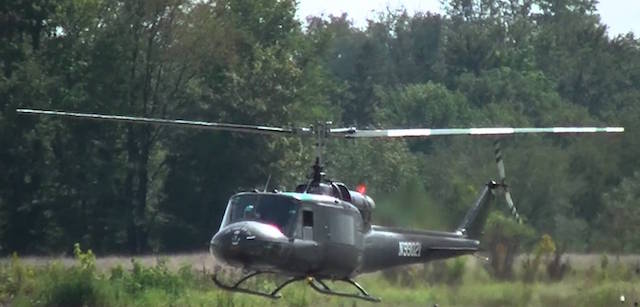 Huey Slick Helicopter in Vietnam War
