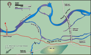 Go Noi Island Map Vietnam War