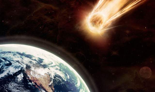 Asteroid approaching the Earth