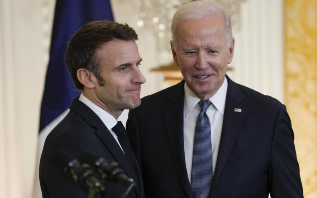 Biden meeting with Macron